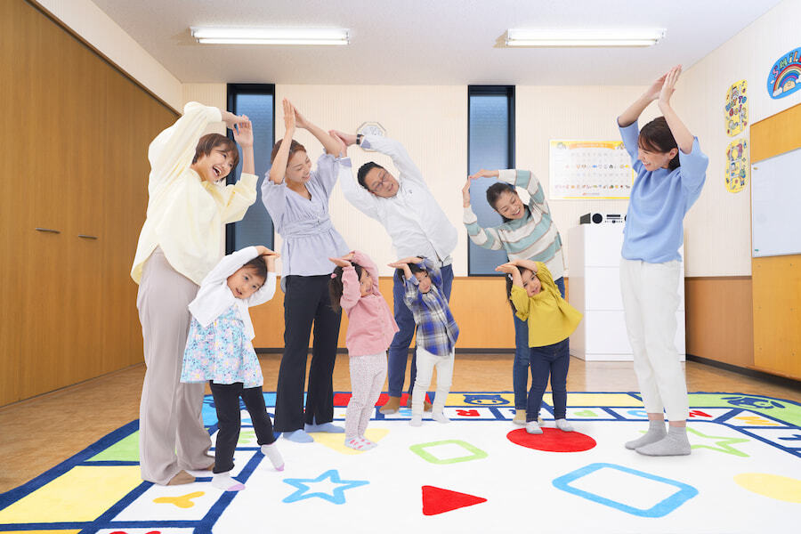 ヤマハ英語教室2歳児コース「リズムポケット」のレッスン風景